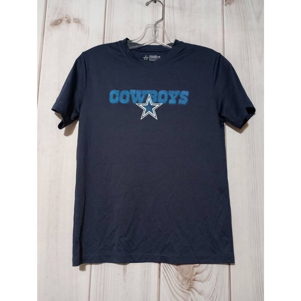 Dallas‎ Cowboys Shirt Boys 12 Navy Short Sleeve